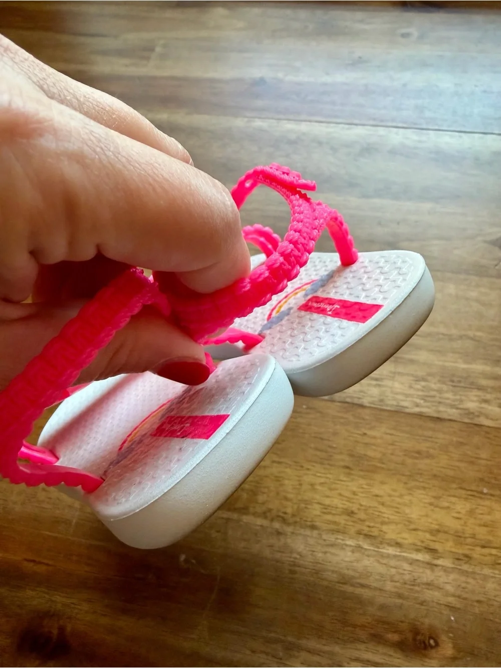 Ipanema Girls Rainbow Cloud Sandals Pink Toddler Size 8 Summer Beach Waterproof